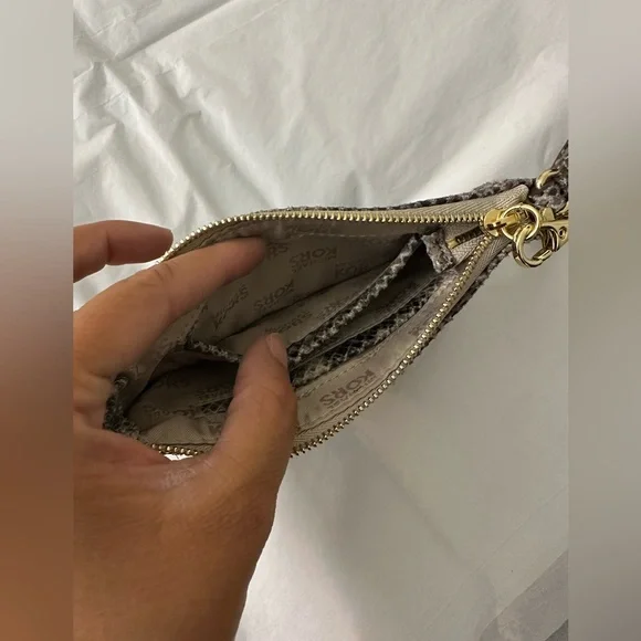 Michael Kors Mini Wristlet with Snakeskin Pattern - Picture 5 of 5